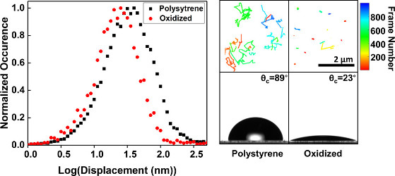 Variable Lysozyme Transport Dynamics on Oxidatively Functionalized Polystyrene Films