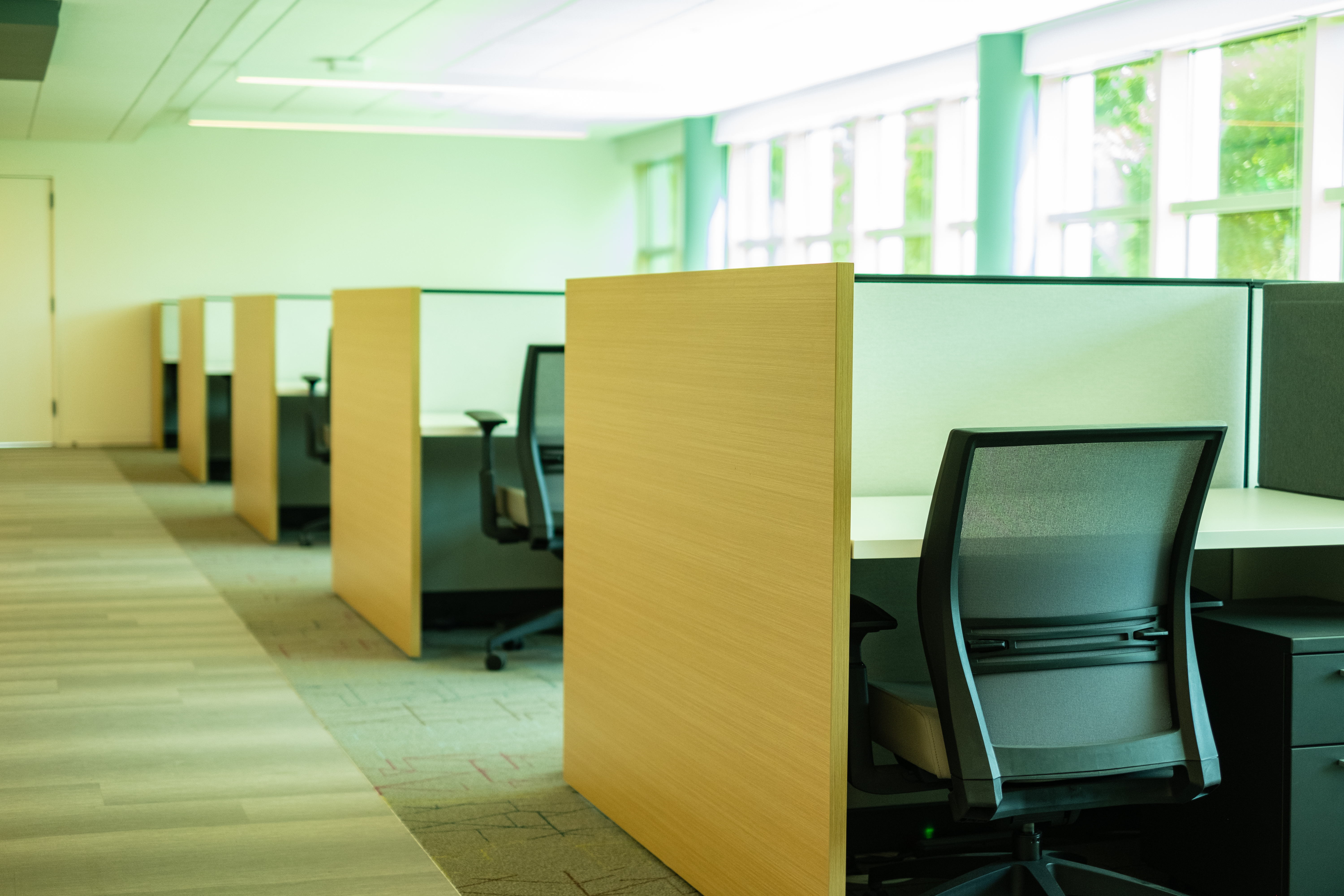 Desks before toppers
